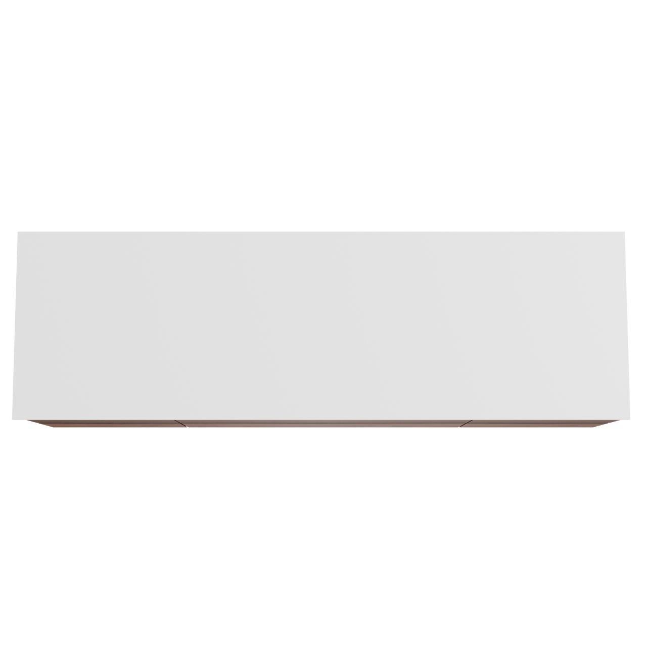Balmani Mitra zwevend badkamermeubel 180 x 55 cm notelaar met Stretto enkel of dubbel tablet in solid surface mat wit