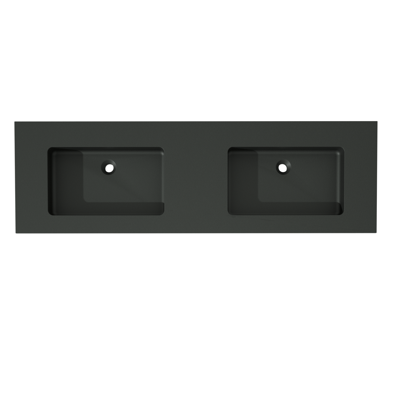 Storke Scuro dubbele wastafel mat kwarts 170 x 52 cm