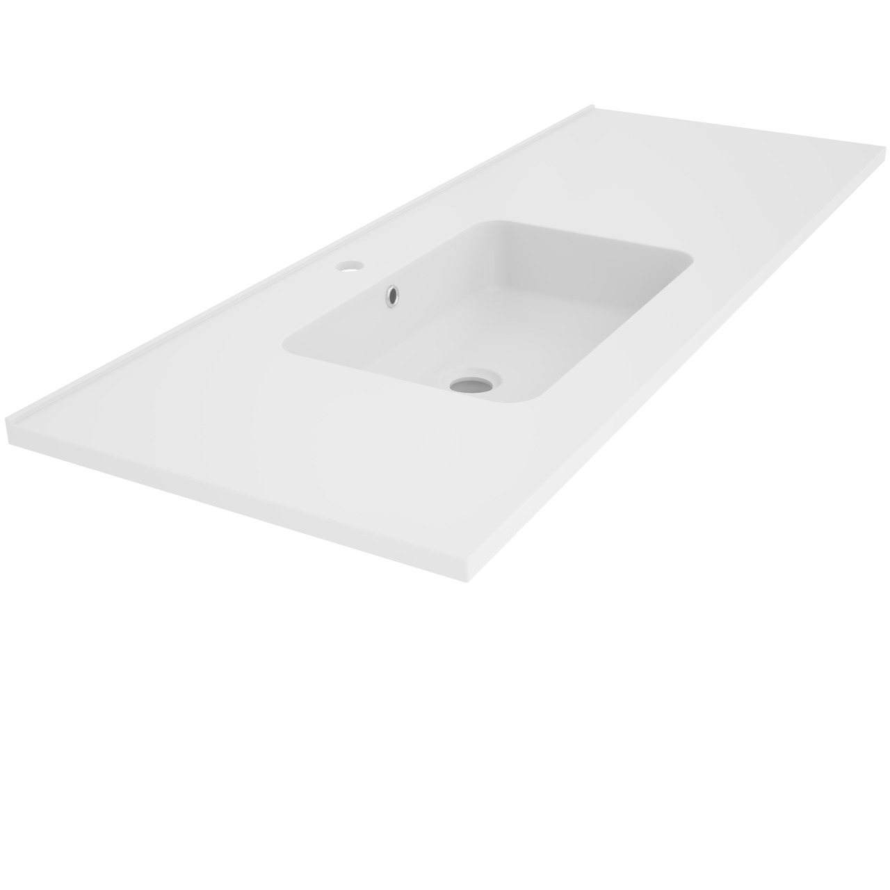 Linie Vano asymmetrisch linkse wastafel mat composiet marmer 120 x 46 cm