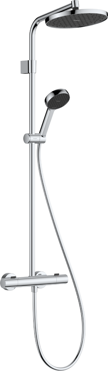 Hansgrohe Activera S 240 opbouw regendoucheset thermostatische kraan Glanzend Chroom