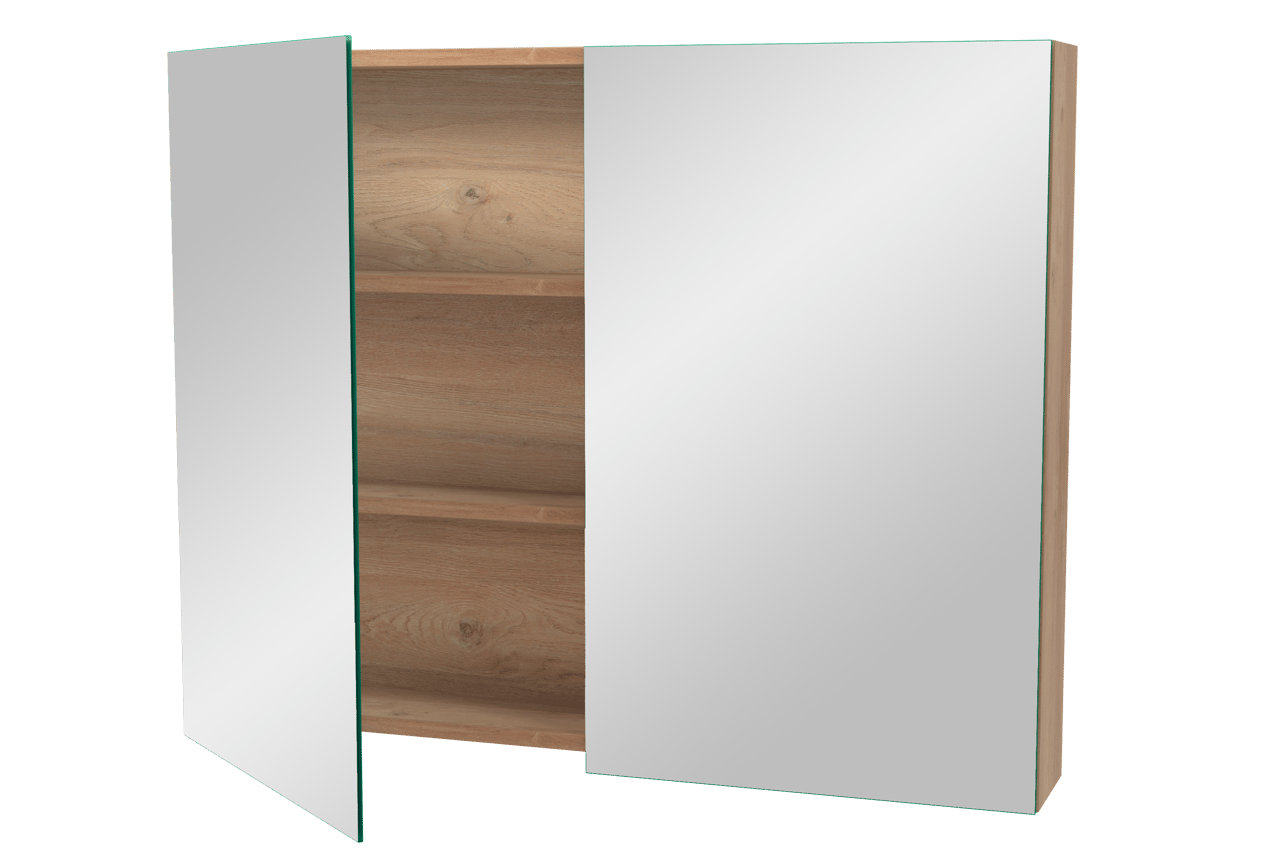 Storke Reflecta spiegelkast 95 x 75 cm ruwe eik