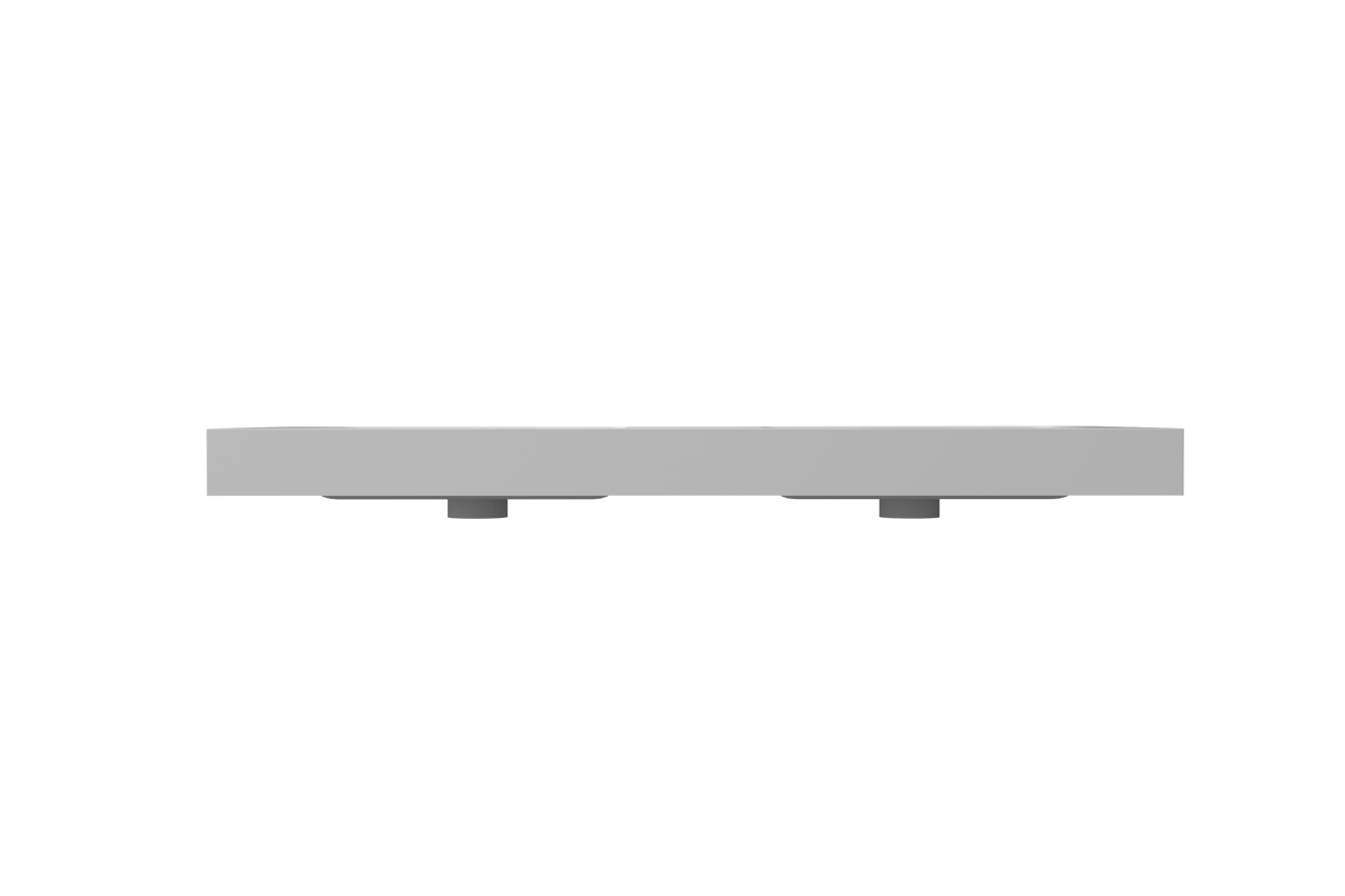 Storke Mata High dubbele wastafel matte Solid Surface 130 x 52 cm