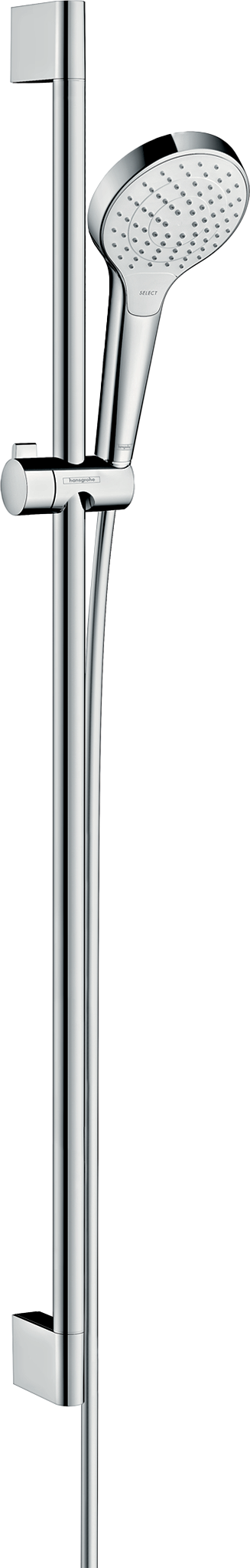 Hansgrohe Croma Select S douchestang met douchekop 11cm 3 straalfuncties glanzend chroom