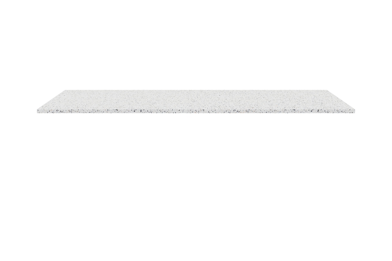 Storke Tavola tablette simple ou double blanc/noir terrazzo mat 150 x 52 cm