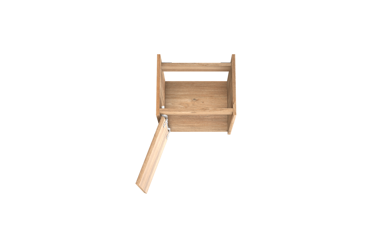Storke Seda zwevend wastafelonderkast 45 x 35 cm ruwe eik deur