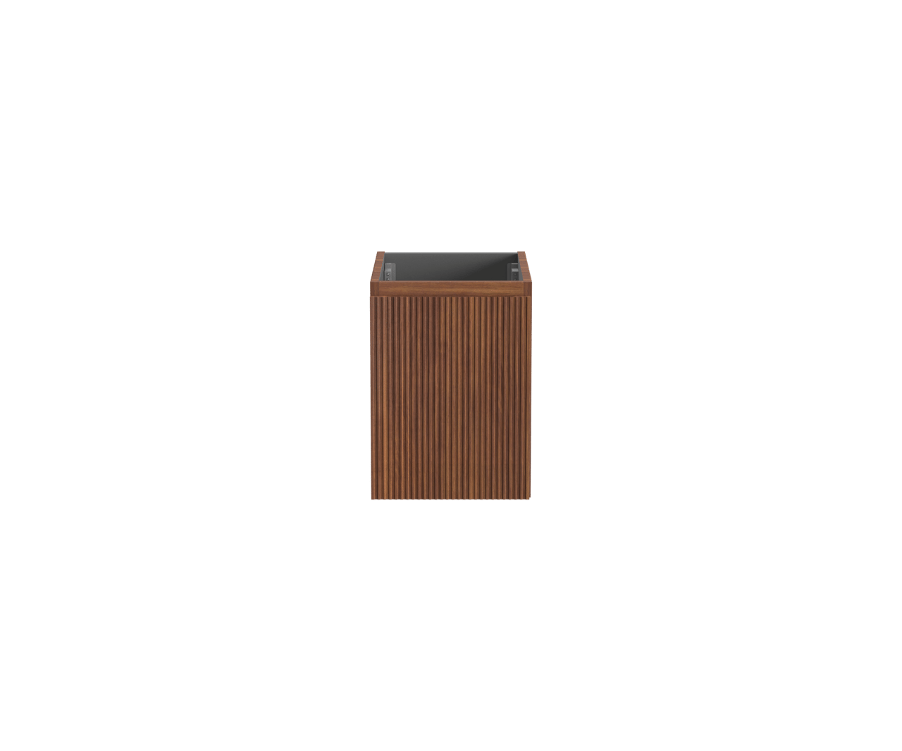 Storke Ribs meuble sous-vasque suspendu 35 x 52 cm noyer