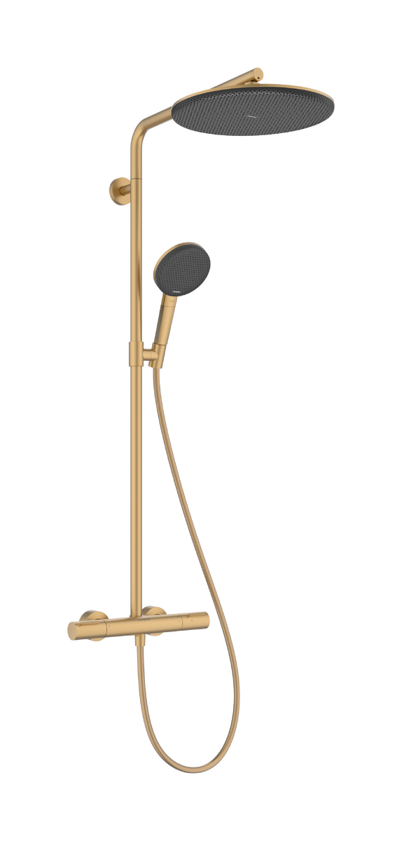 Hansgrohe Raindance Alive S Puro Showerpipe colonne de douche pluie 300 1 fonction de jet EcoSmart avec élement Ecostat thermostat  Brushed Bronze