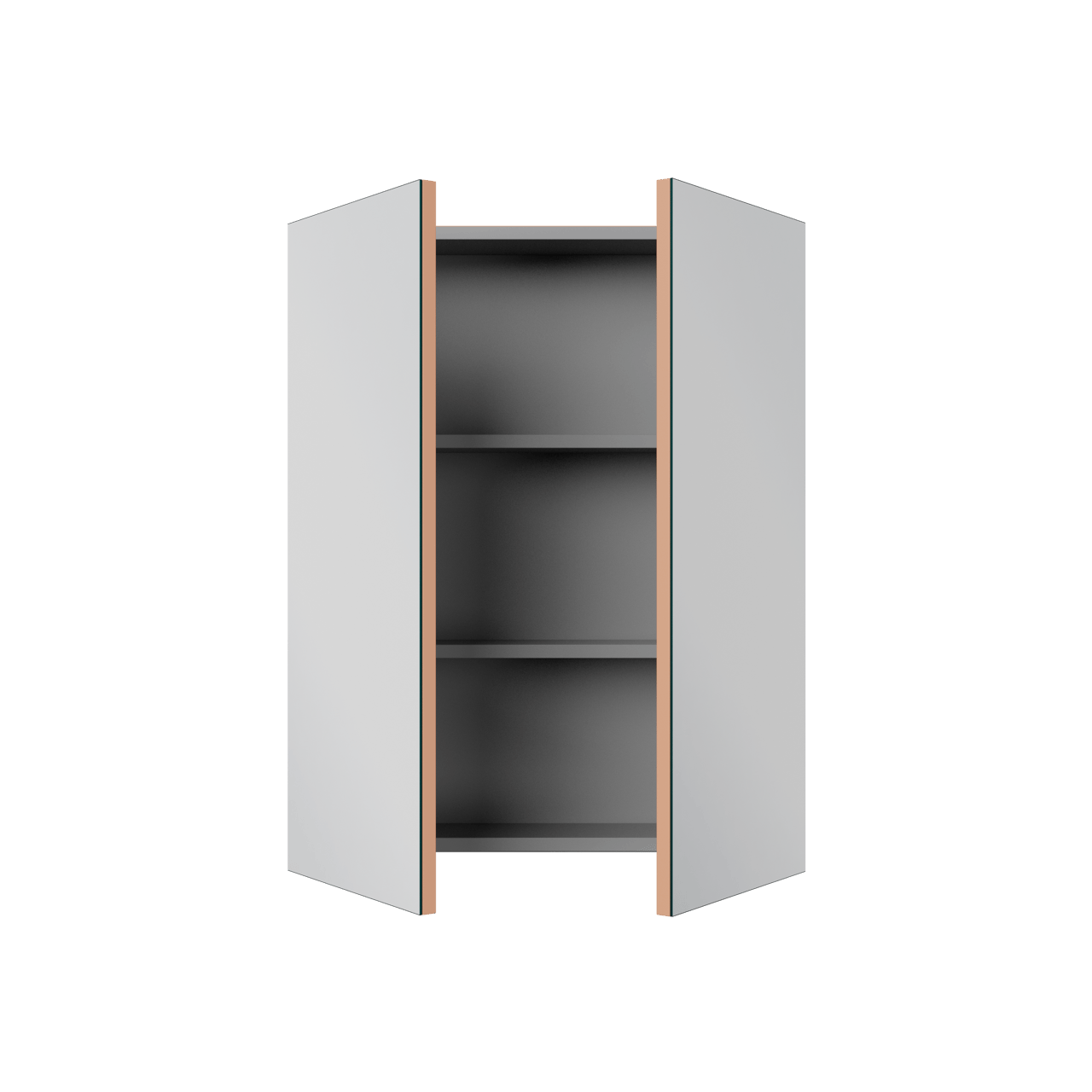 Linie Montro Spiegelschrank Bad: 60 x 75 cm, Cotto