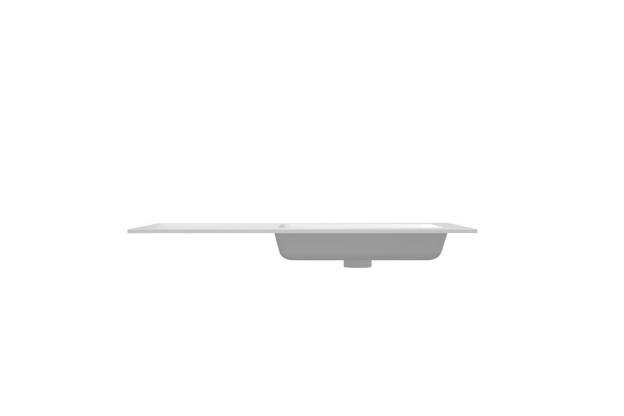 Storke Mata vasque asymétrique droite solid surface mat 100 x 52 cm