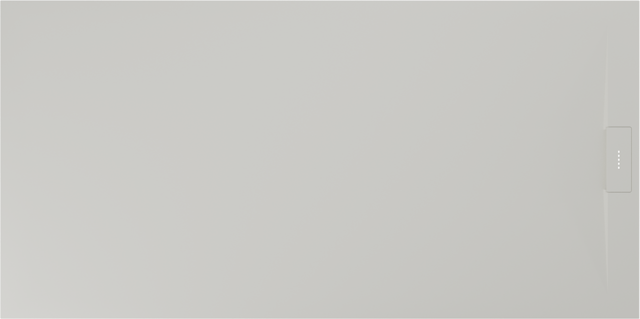 Luca Varess Fusion receveur de douche 160 x 80 cm marbre composite blanc mat
