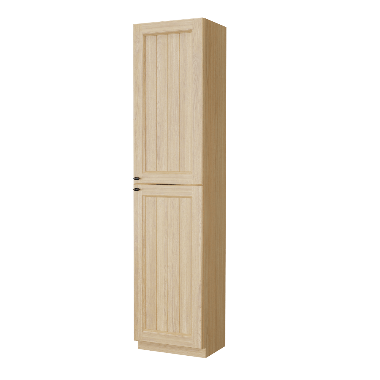 Balmani Lemon colonne salle de bains a poser droite Placage chêne naturel 45 x 35 x 195 cm