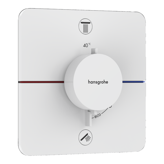 Hansgrohe Showerselect Comfort Q inbouw thermostaat 2 uitgangen mat wit