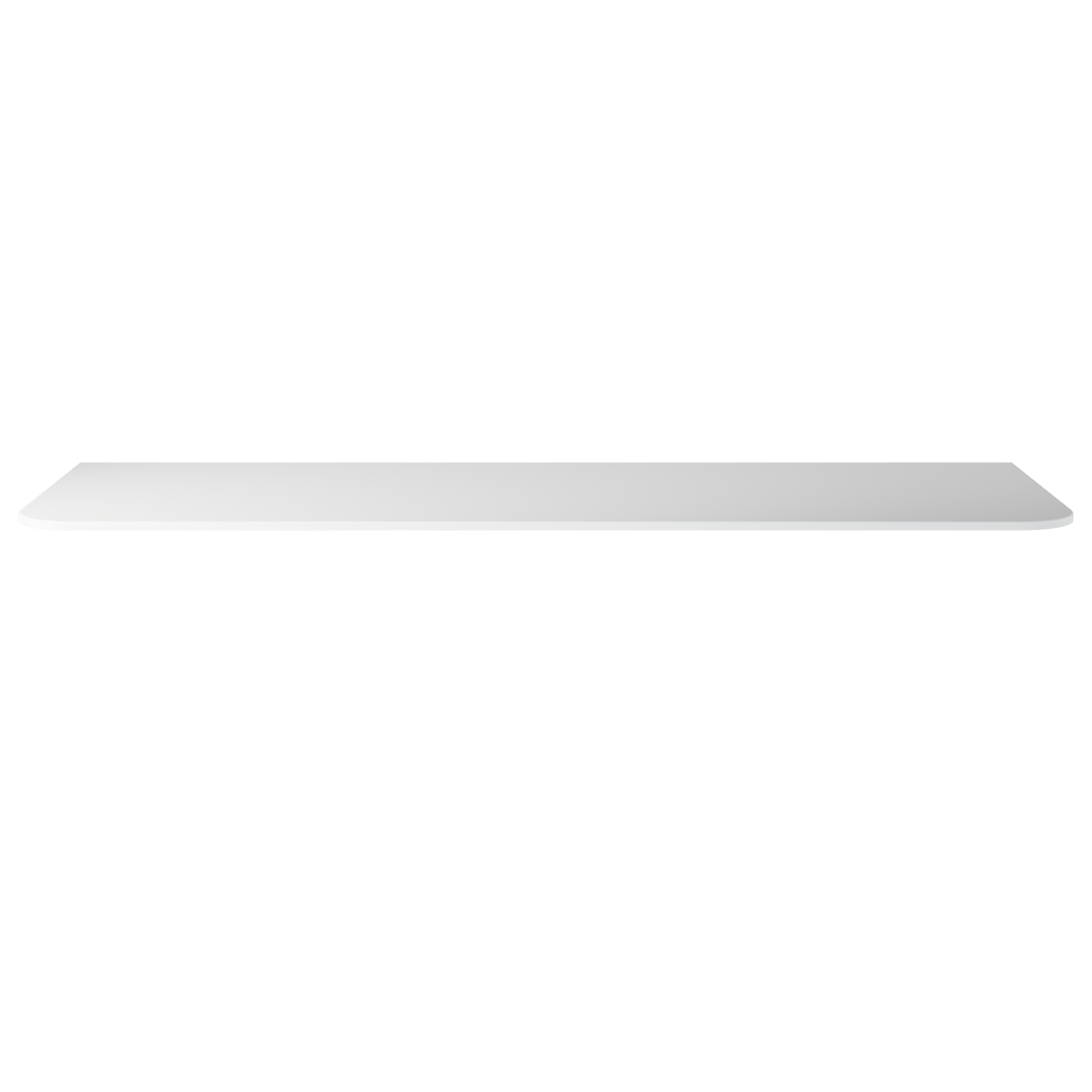 Balmani Moon tablette simple ou double Solid Surface blanc mat 160 x 55 cm