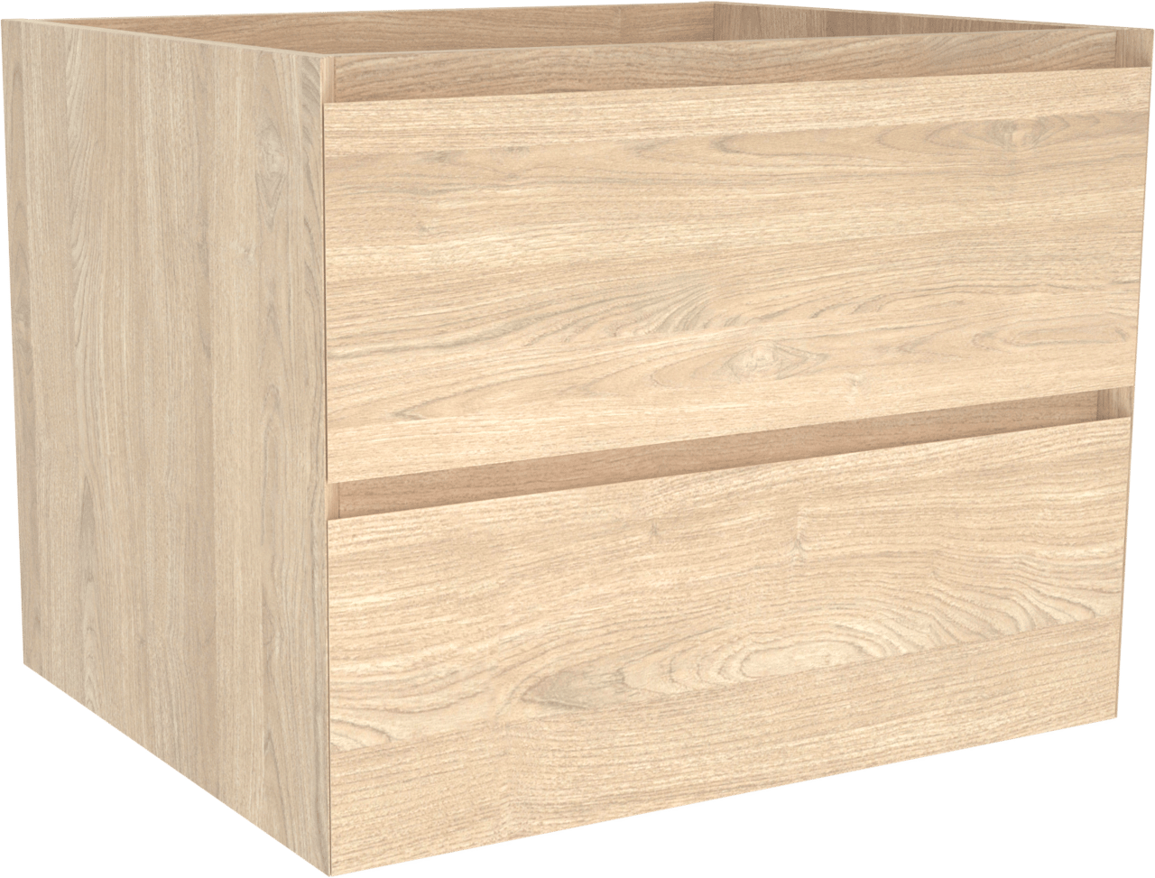 Balmani Mitra zwevende wastafelonderkast 67,5 x 55 cm fineer natuur eik 2 lades