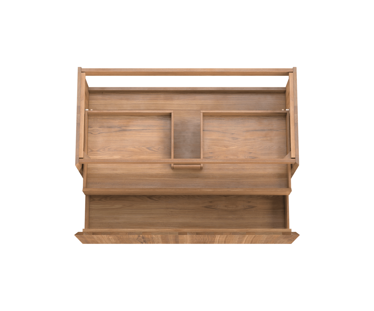 Balmani Idra by Mitra zwevende wastafelonderkast 120 x 55 cm teak 2 lades