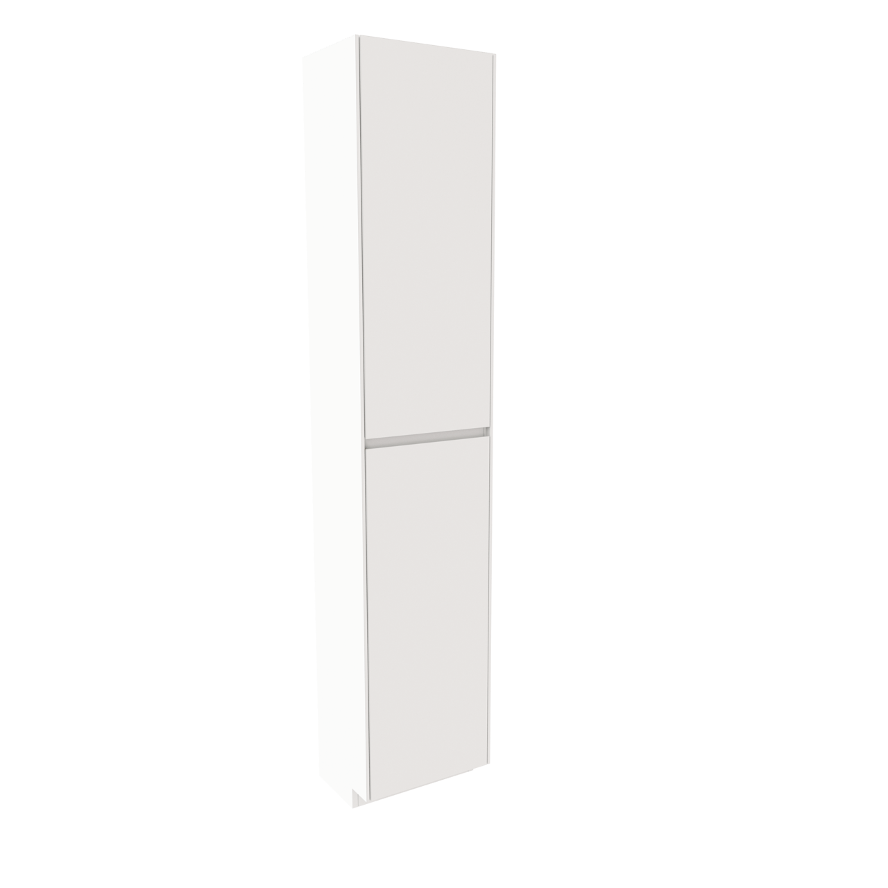 Storke Edge Badhochschrank: Stehend, rechts, Weiß Glänzend, 40 x 30 x 200 cm
