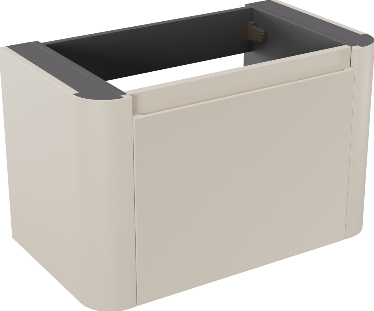 Storke Soft zwevende wastafelonderkast 80 x 46 cm Sand mat 2 lades