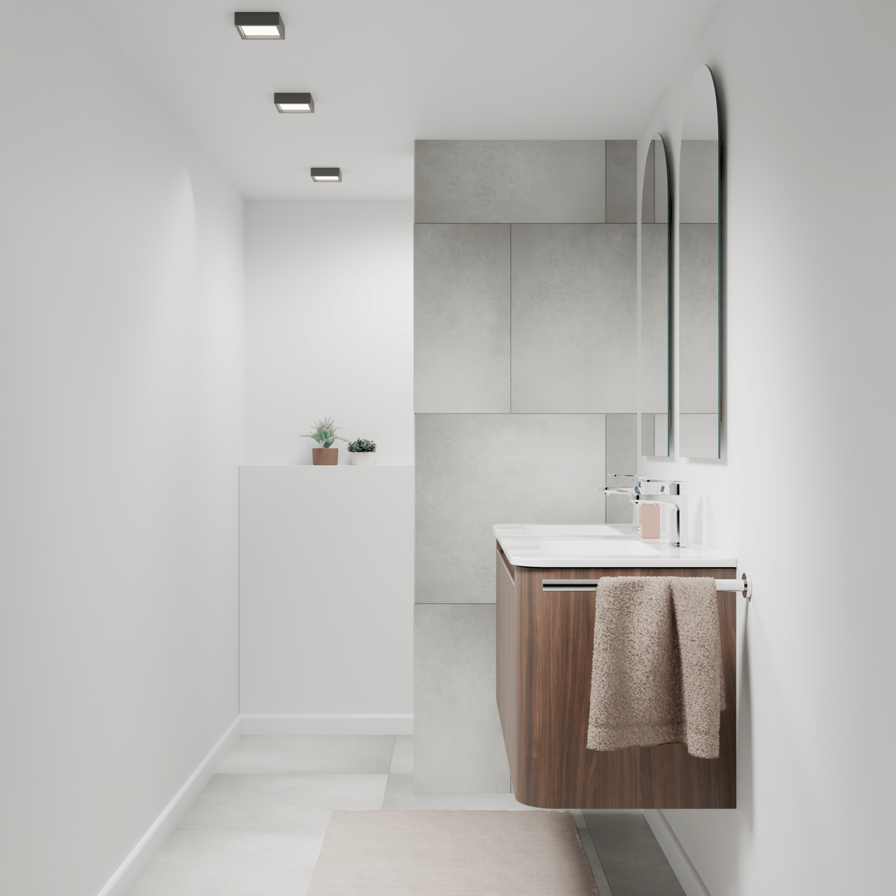 Carruzo Arav carrelage en céramique sol et mur 5 carreaux 60x60cm Perla