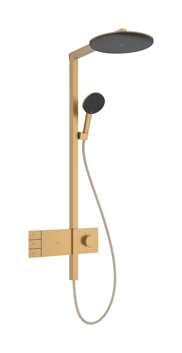Hansgrohe Raindance Alive S Showerpipe colonne de douche de pluie 300 2 fonctions de jet avec robinet thermostatique Brushed Bronze