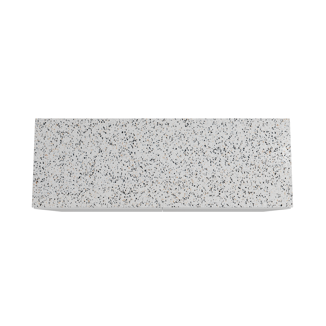 Storke Edge staand badmeubel 150 x 52 cm hoogglans wit met Tavola enkel of dubbel wastafelblad in mat wit/zwart terrazzo