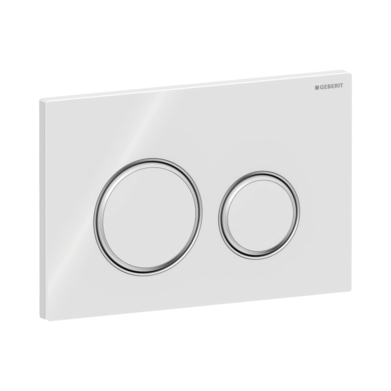 Sigma50 rond bedieningspaneel glanzend wit/glanzend chroom voor Sigma UP320 of UP720 inbouwreservoir