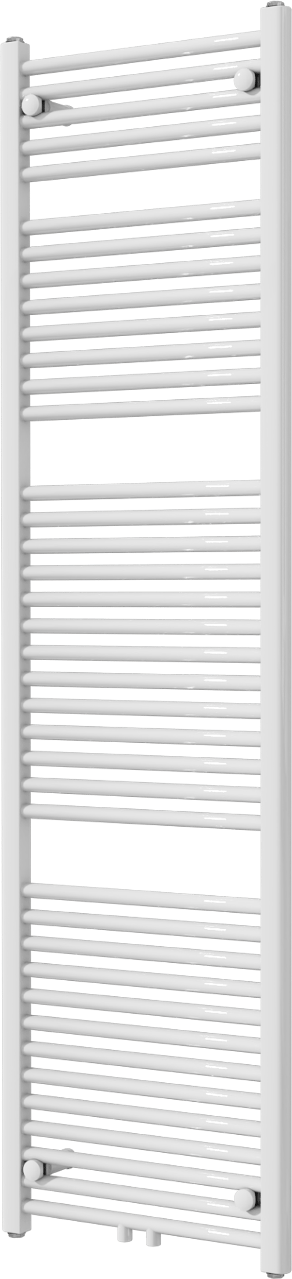Vipera Kanza enkele handdoekradiator 50 x 180 cm elektrische verwarming glanzend wit zij- en middenaansluiting 800W, weerstand inbegrepen