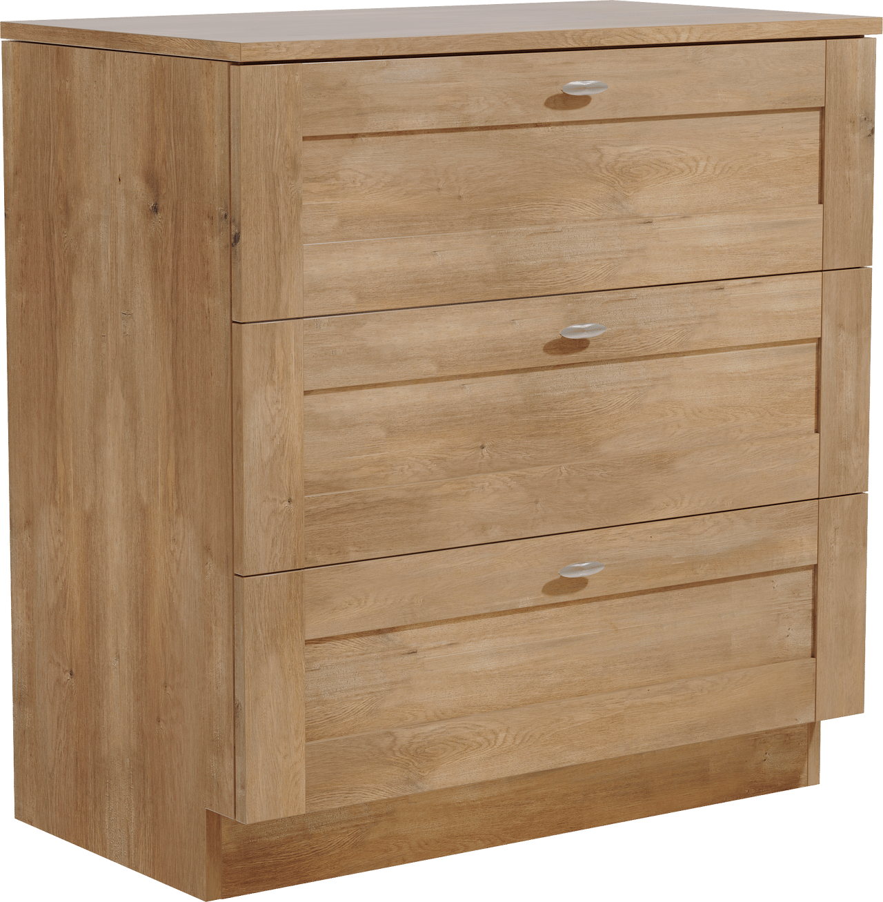 Linie Classo meuble salle de bains à poser 80 x 46 cm chêne naturel avec Lado tablette simple en mélaminé chêne naturel