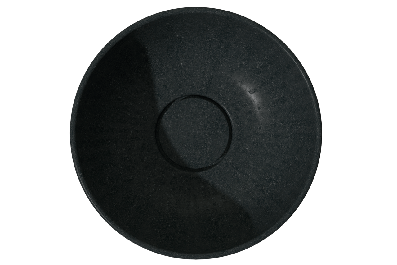 Balmani Bowl vasque à poser granite aiguisé rond Ø 24 cm