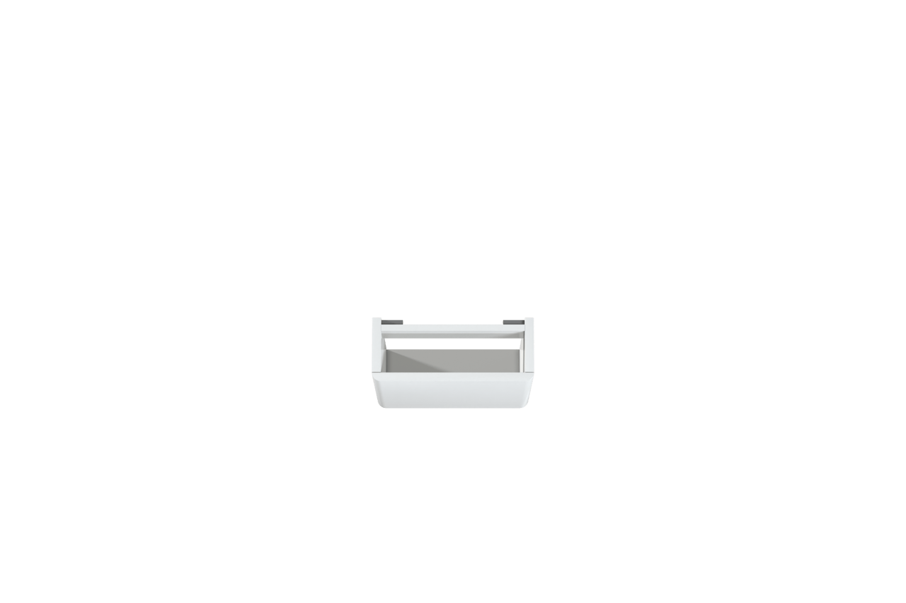 Storke Curvado zwevende fonteinkast 45 x 18 cm hoogglans wit