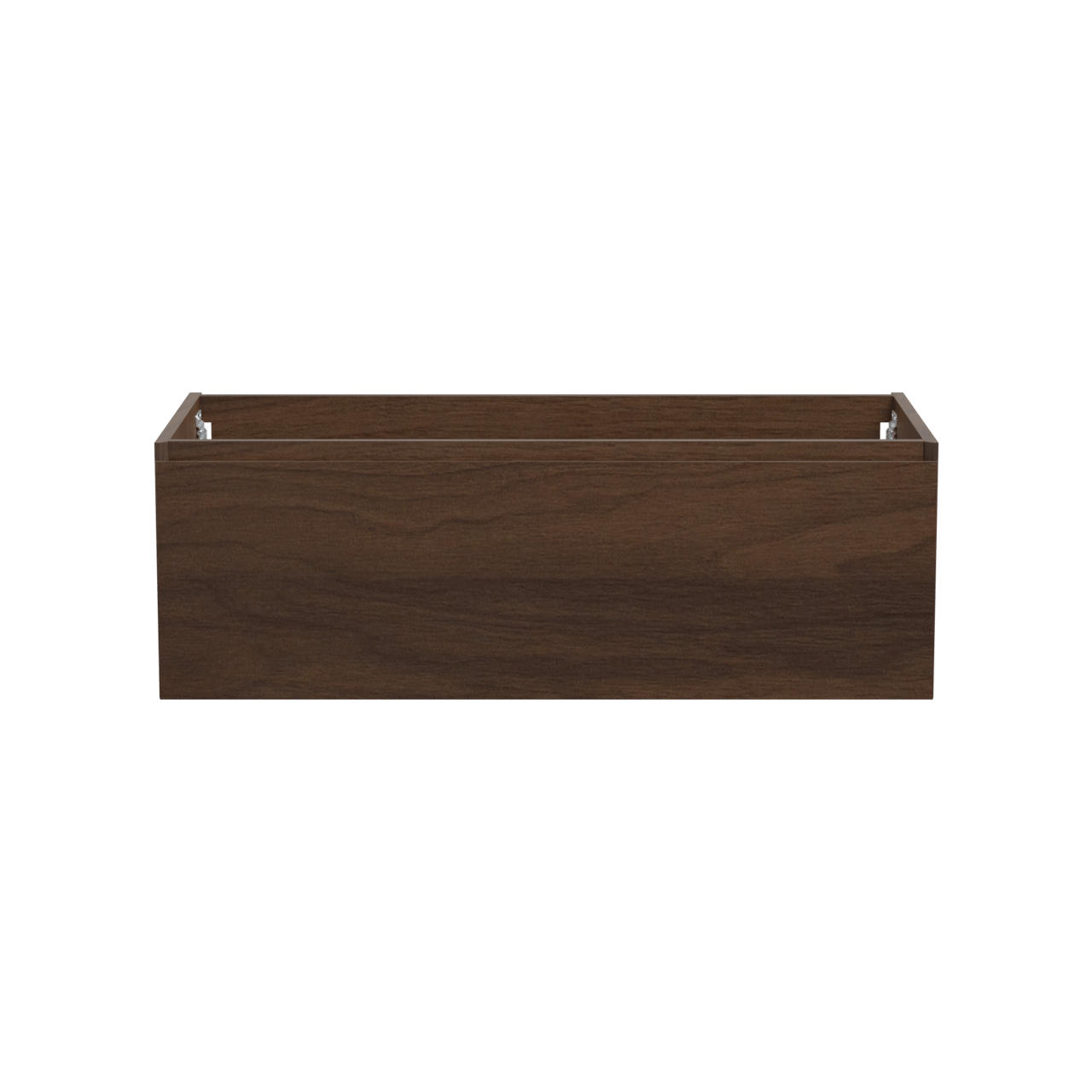 Storke Edge hängender Waschbeckenunterschrank: 105 x 52 cm, Nussbaum, 1 Schublade