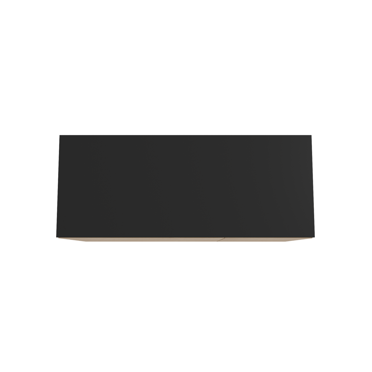 Storke Edge freistehendes Möbelstück Set: 130 x 52 cm, Rohe Eiche, mit Panton Einzel- oder Doppel Waschtischplatte, Pulverbeschichtetes MDF Schwarz matt