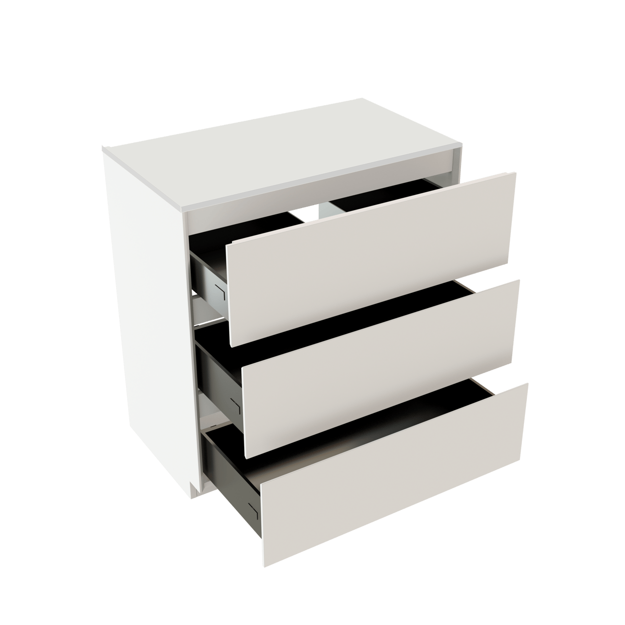 Storke Edge freistehendes Möbelstück Set: 80 x 46 cm, Weiß matt, mit Tavola Einzel Waschtischplatte, Solid Surface Weiß matt