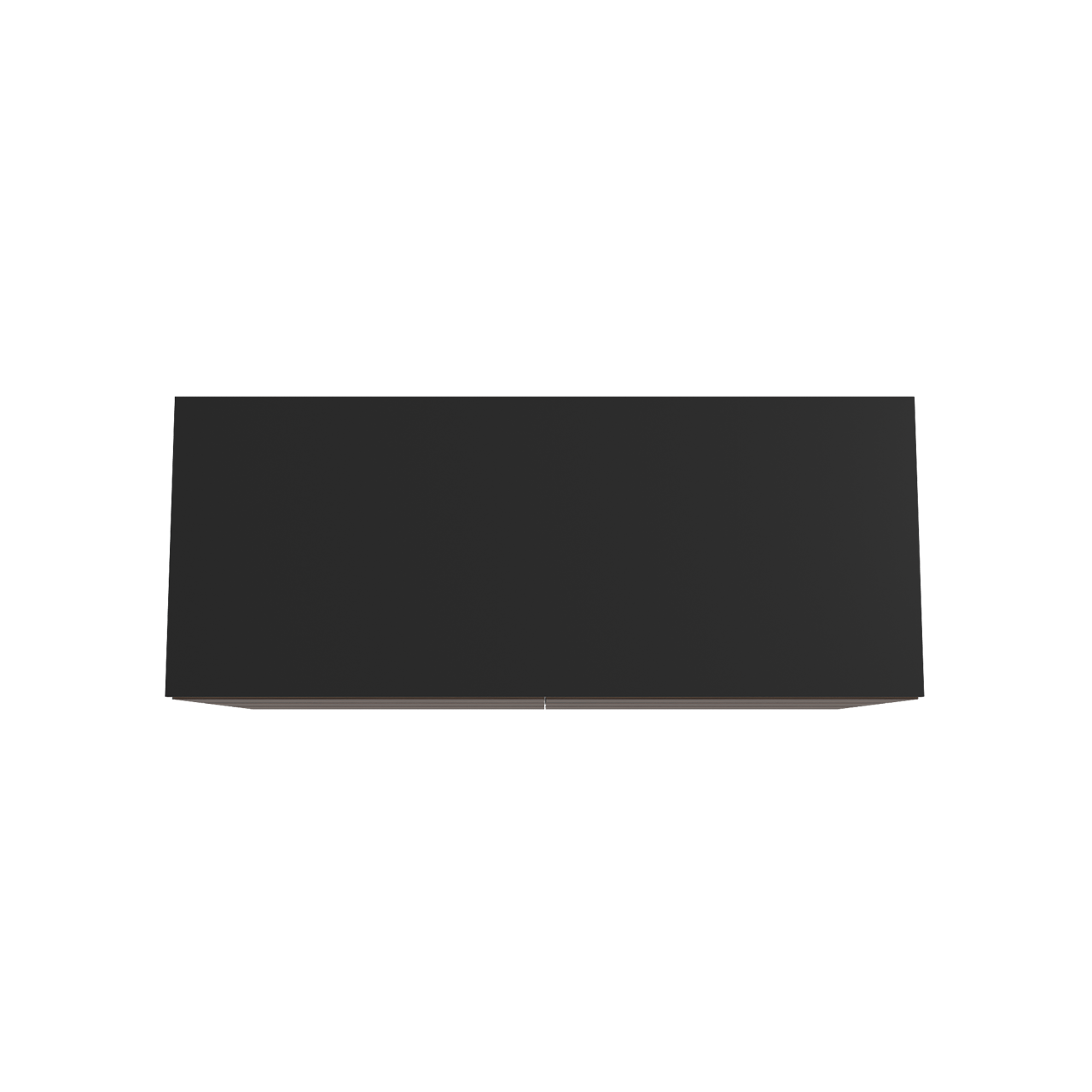 Storke Edge freistehendes Möbelstück Set: 130 x 52 cm, Nussbaum, mit Panton Einzel- oder Doppel Waschtischplatte, Pulverbeschichtetes MDF Schwarz matt
