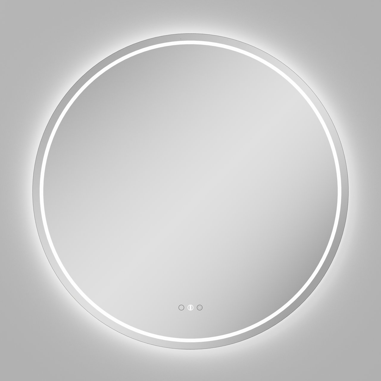 Balmani Ghost Touch miroir rond lumineux et anti-buée Ø 90 cm