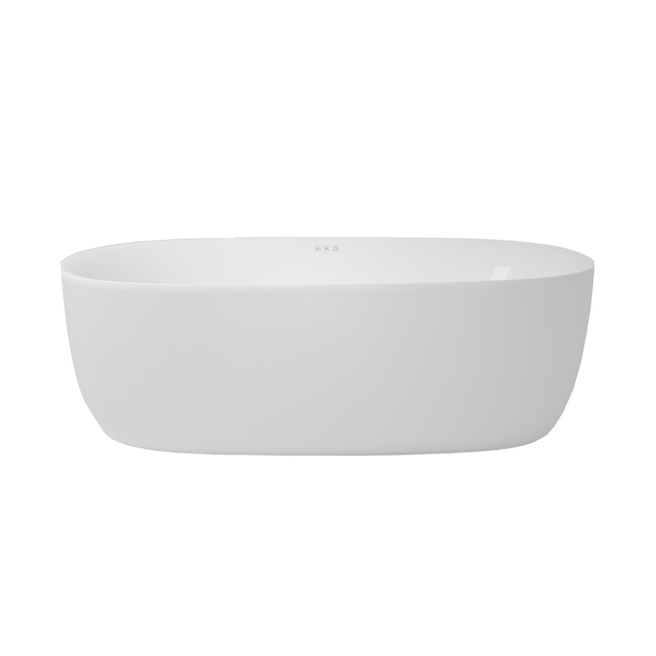 Luca Varess Bolla Whirlpool: Oval, mit Luftdüsen 180 x 80 cm, Acryl, Weiß Glänzend