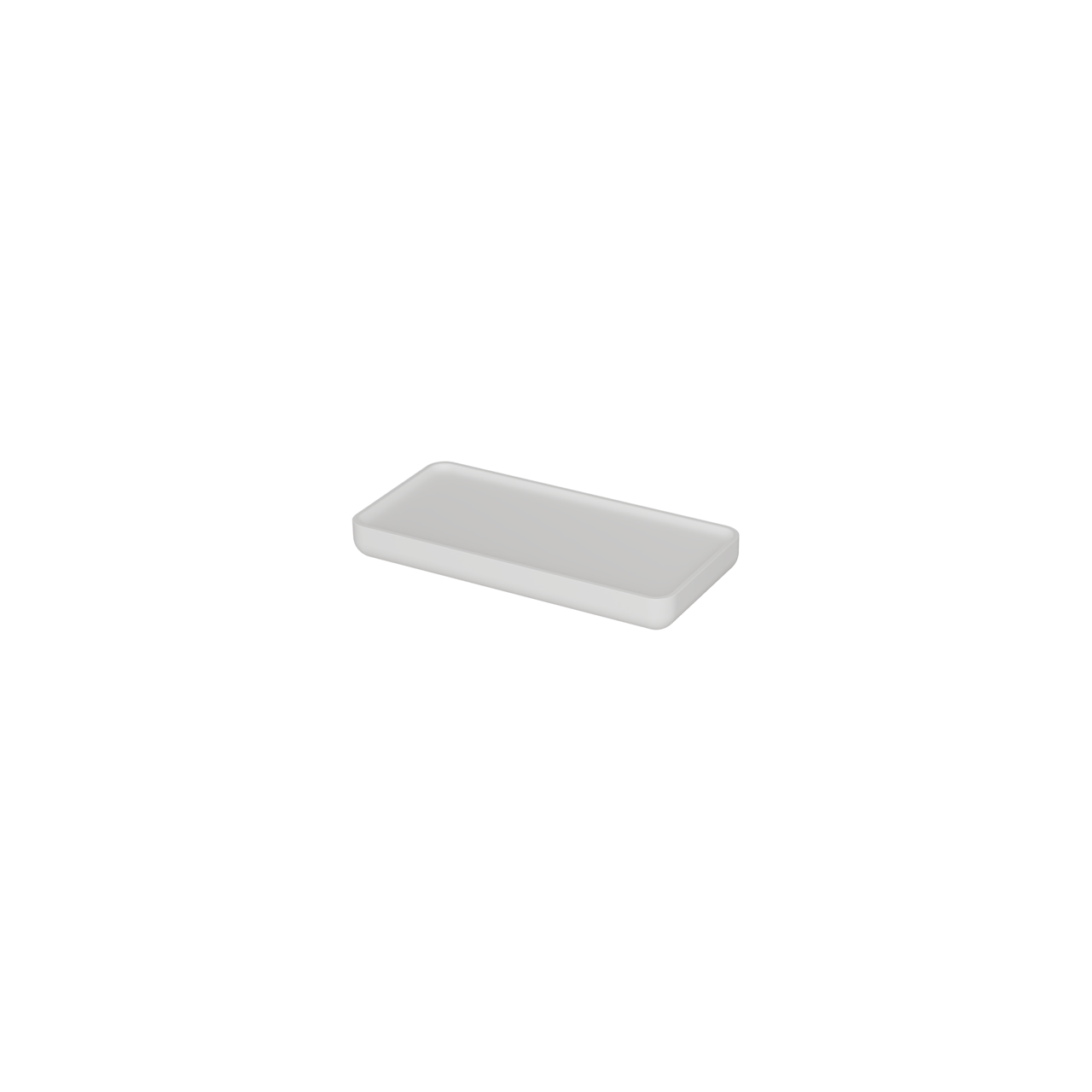Balmani Tray wandplank Mat witte Solid Surface 25 x 12 cm