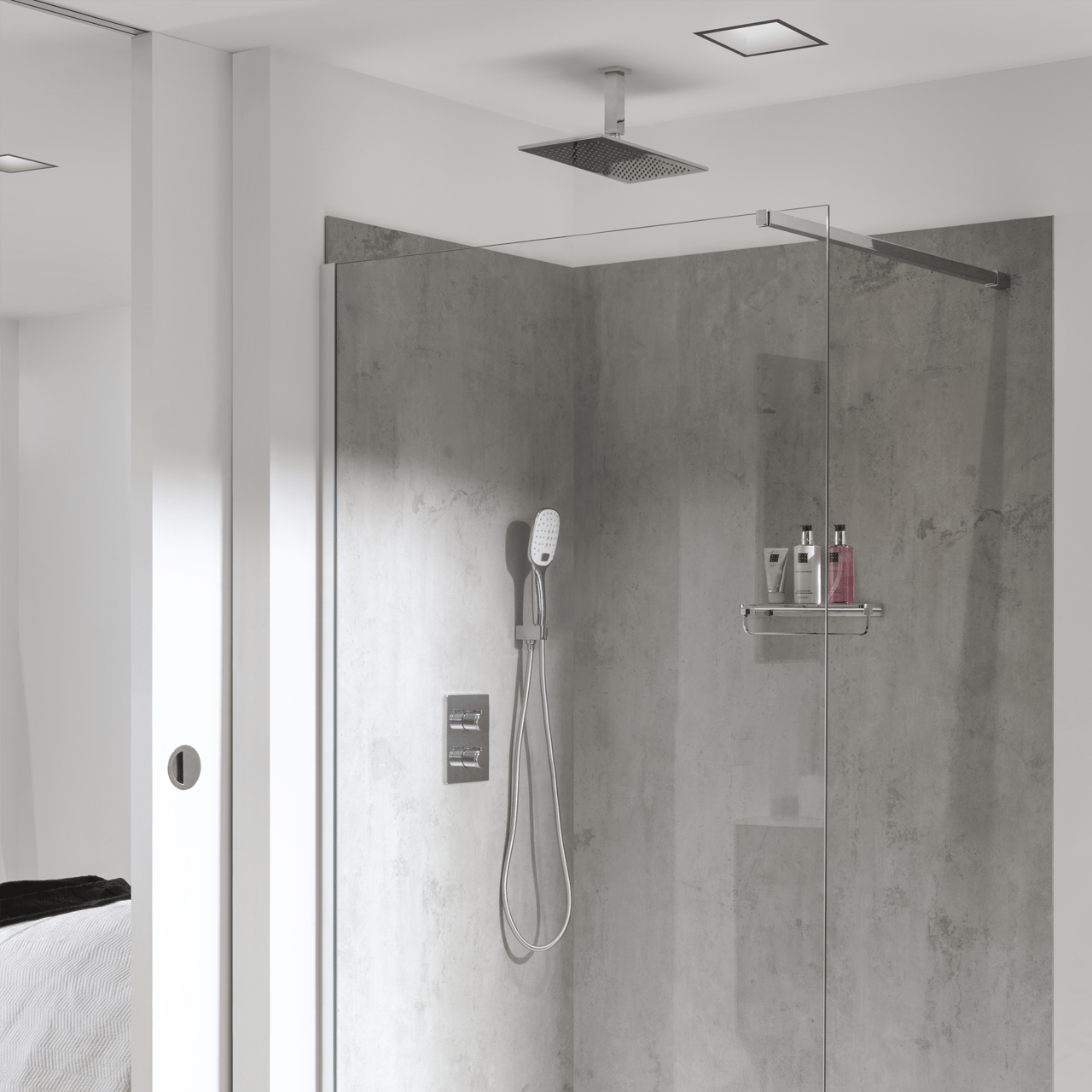 Blaufoss Smartbox de Luxe thermostatische inbouw douchekraan 2 functies glanzend chroom