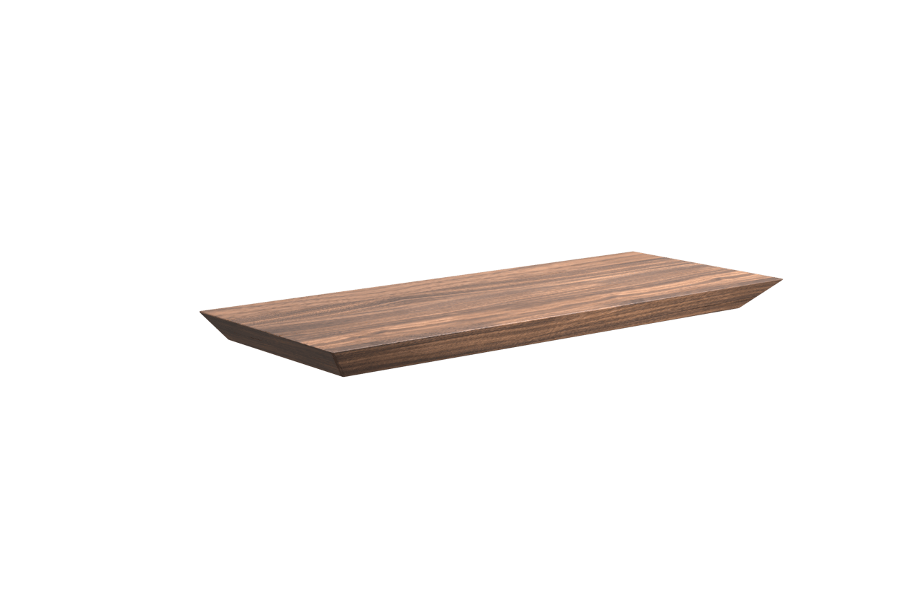 Balmani Mitra wandplank fineer notelaar 40 x 16 cm