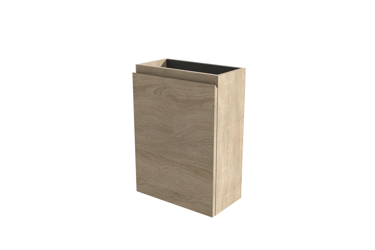 Linie Lado meuble lave-mains suspendu 40 x 21 cm chêne blanc