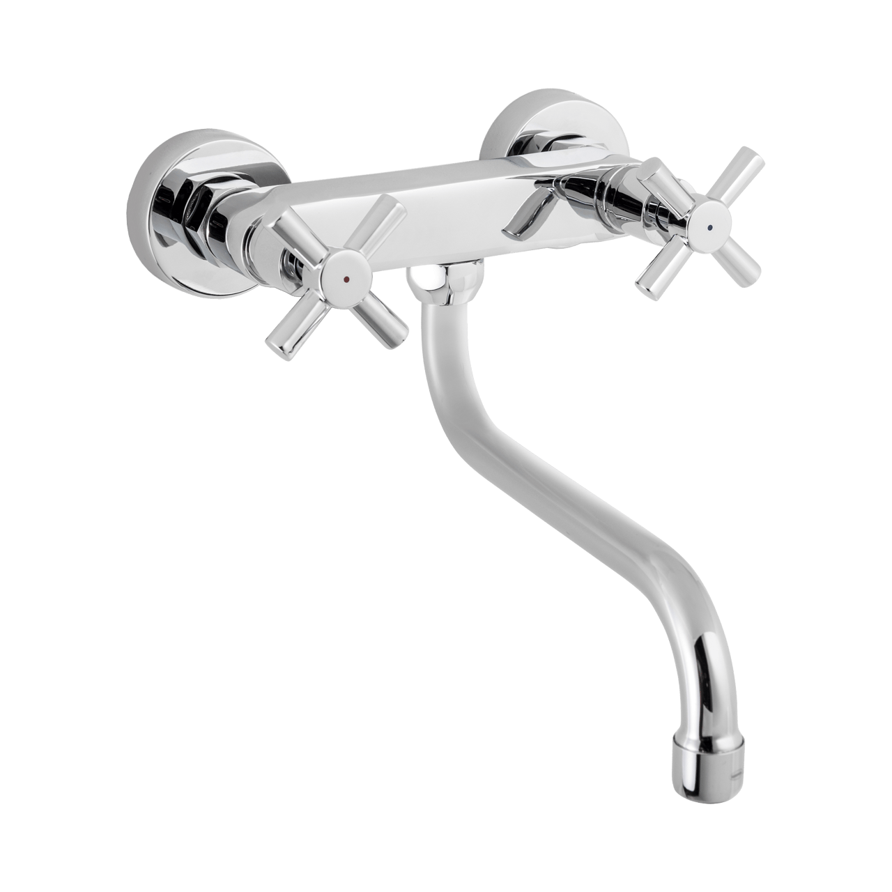 Blaufoss Affondo robinet de cuisine encastré chrome brillant