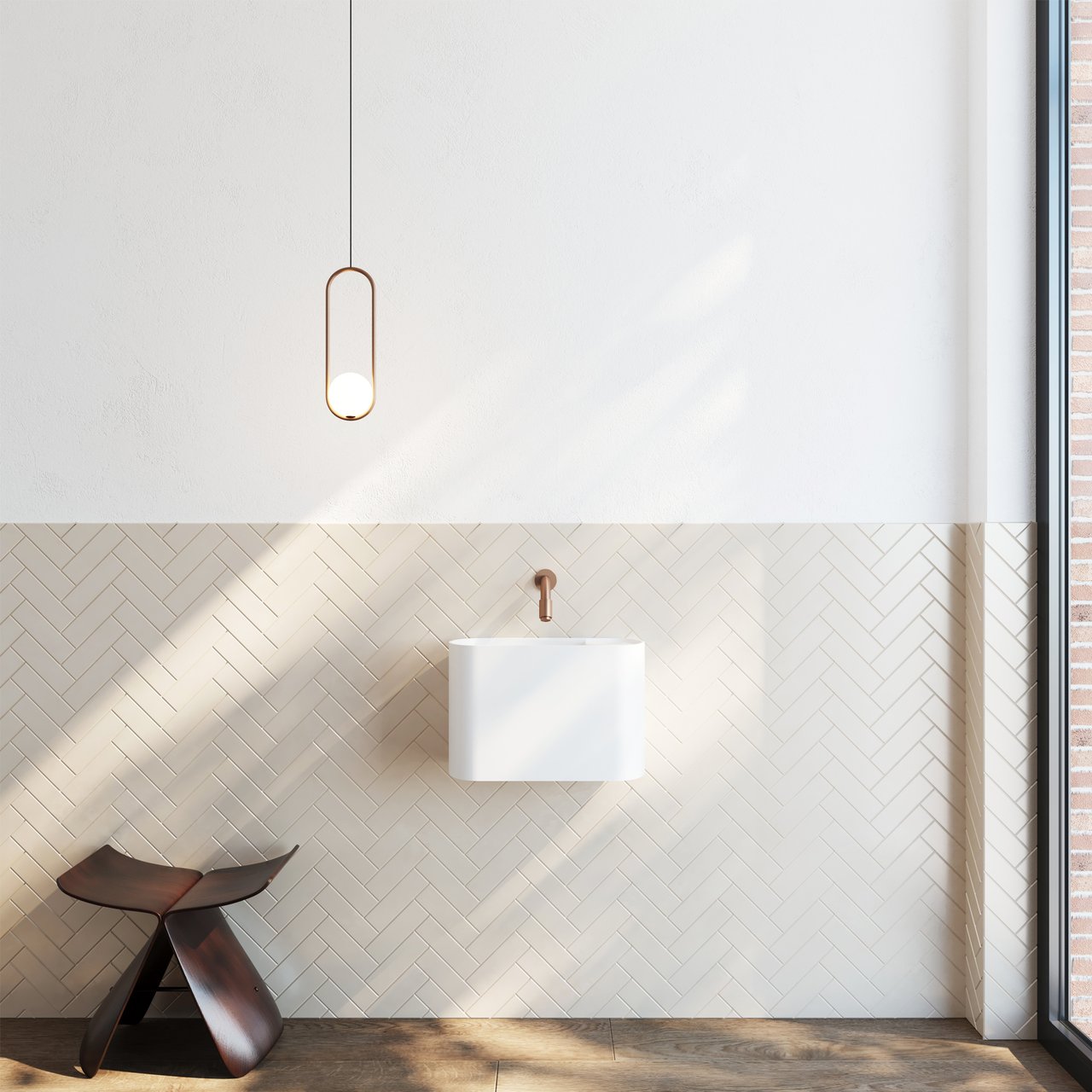 Blaufoss Ottawa inbouw koudwaterkraan Brushed Rosegold