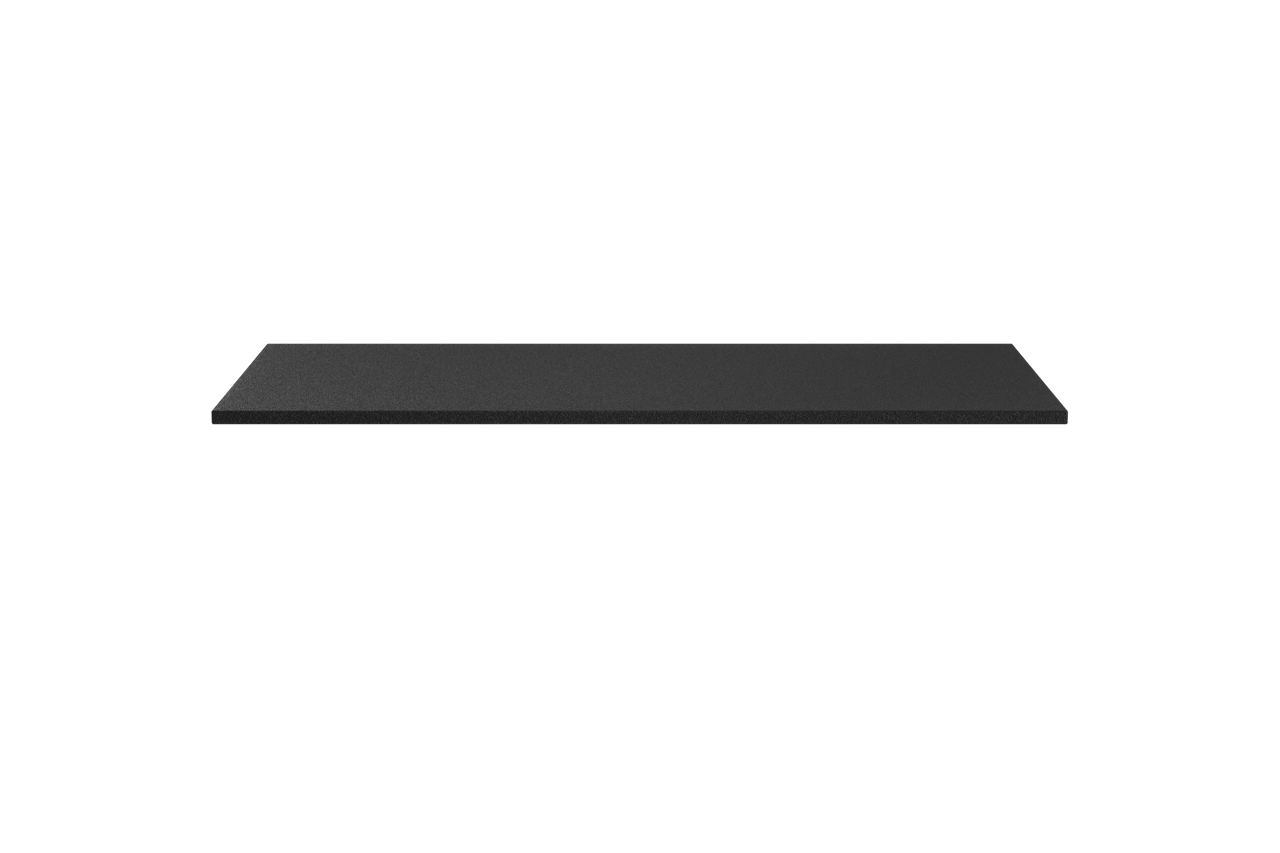 Storke Panton Einzelwaschtisch, mattschwarze pulverbeschichtete mdf, 110 x 52 cm
