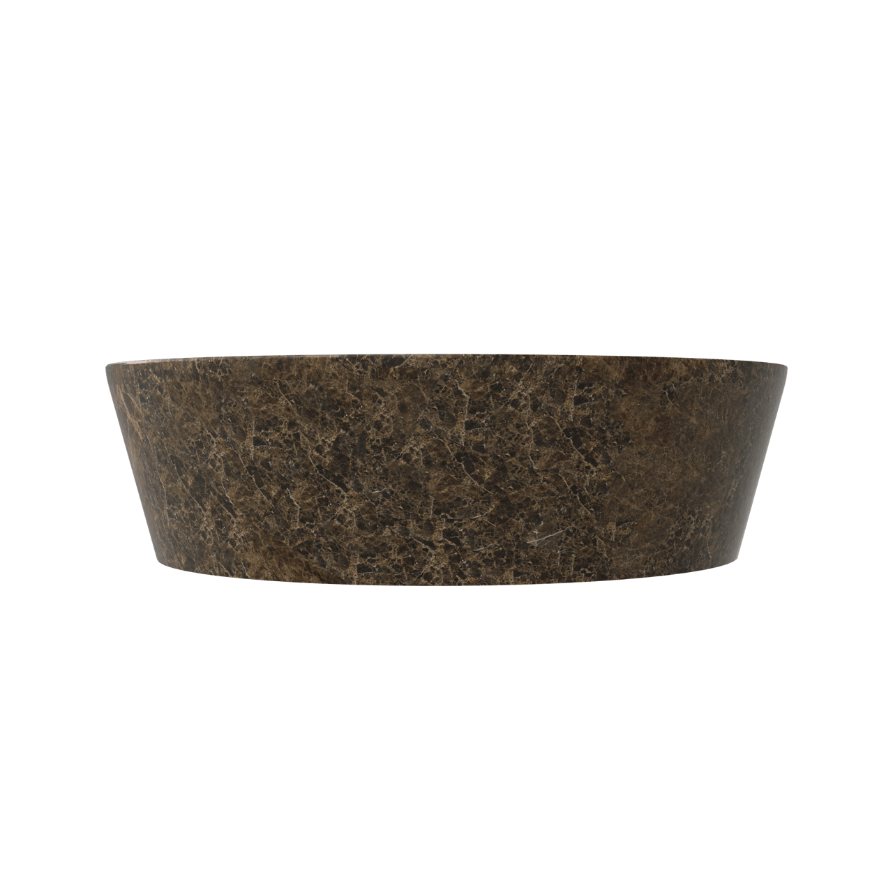 Balmani Still vasque à poser marbre Dark Emperador rond Ø 38 cm