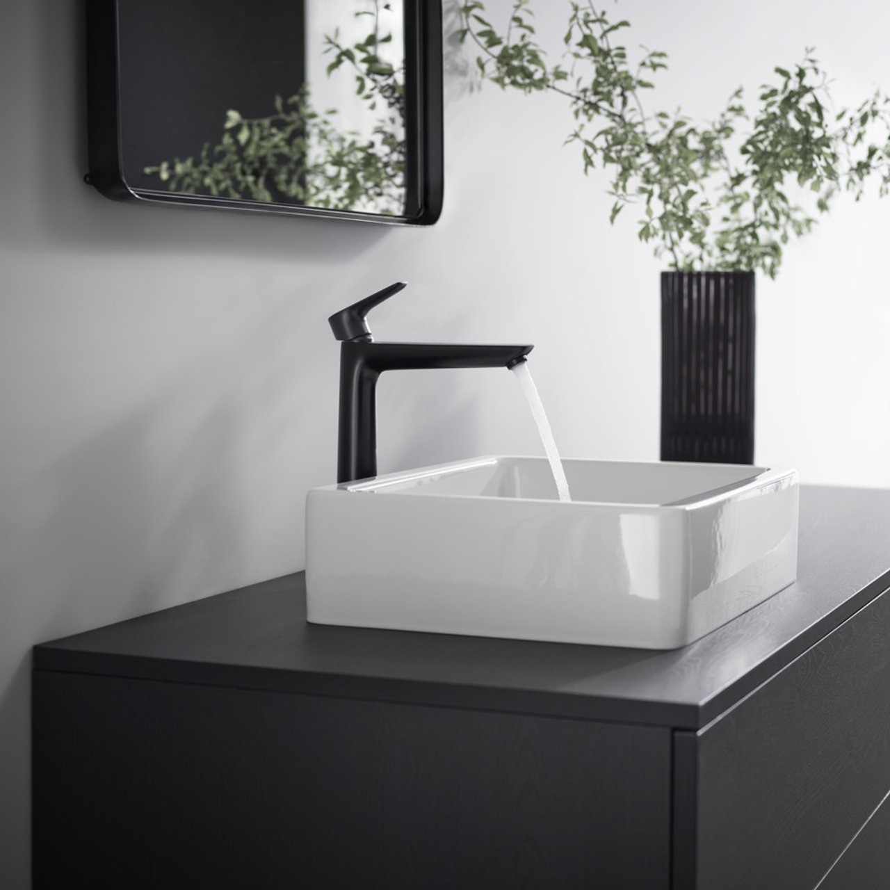 Hansgrohe Talis E 240 verhoogde wastafelkraan Matt Black