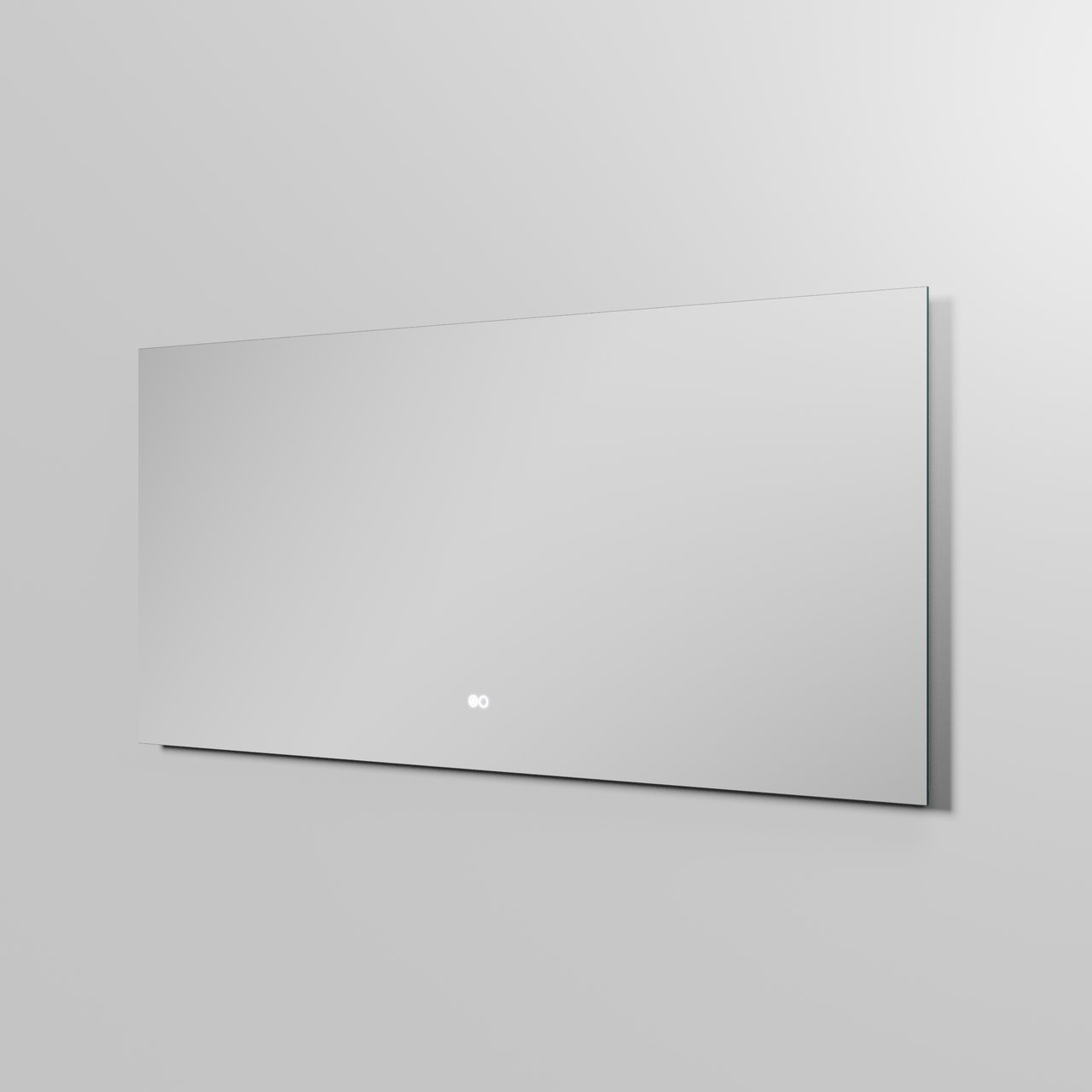 Balmani Giro Touch rechteckig Badezimmerspiegel 150 x 65 cm mit Spiegelbeleuchtung und Anti-Beschlag Spiegelheizung