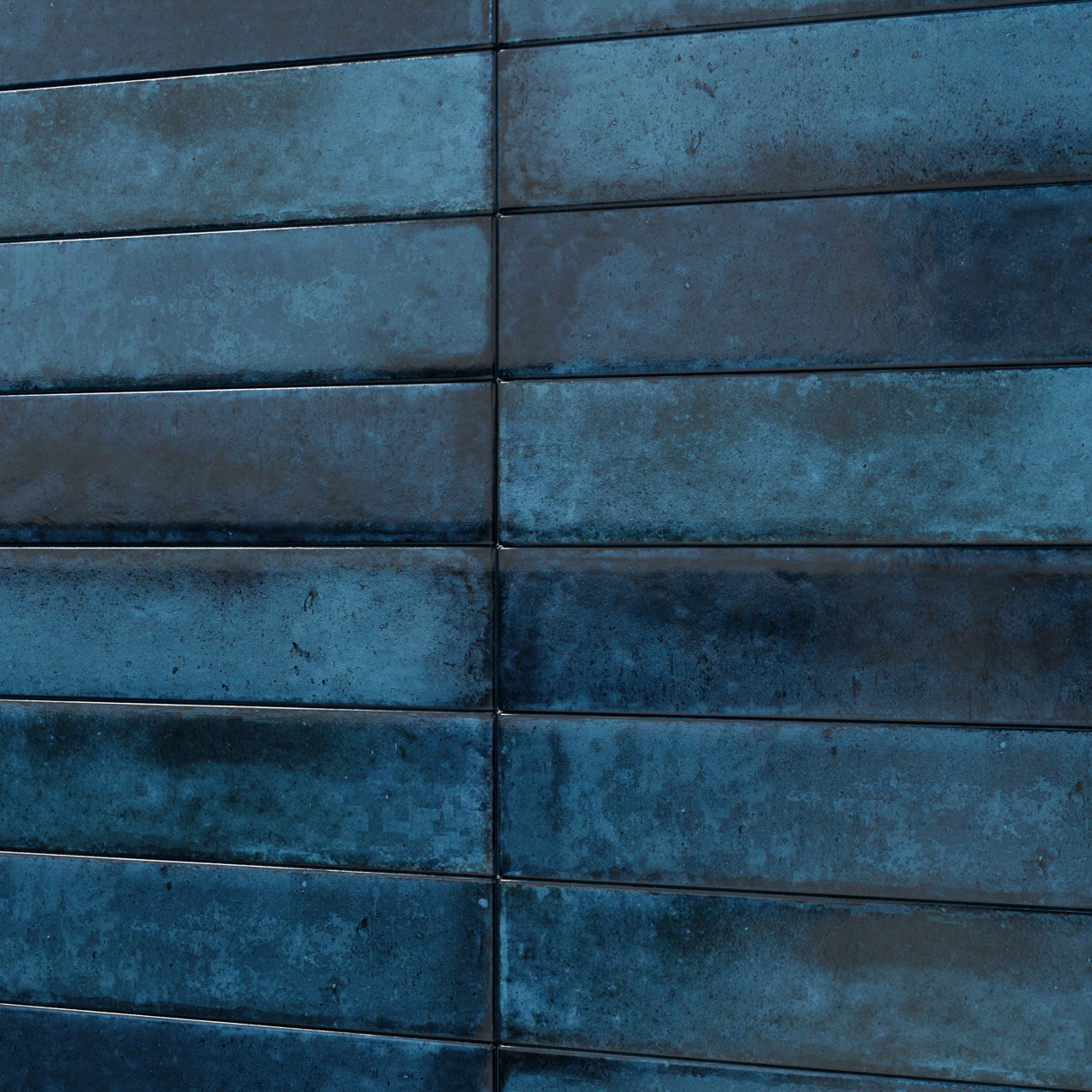 Carruzo Volcan keramische wandtegels 32 stuks 6x25cm Azul