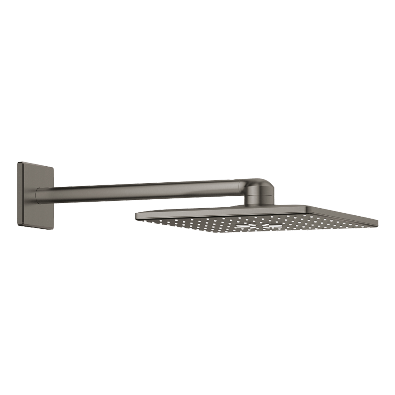 Grohe Rainshower SmartActive 310 Cube Regendusche Duschkopf: Quadratisch, Wandmontage, 31 x 31 cm, Brushed Hard Graphite