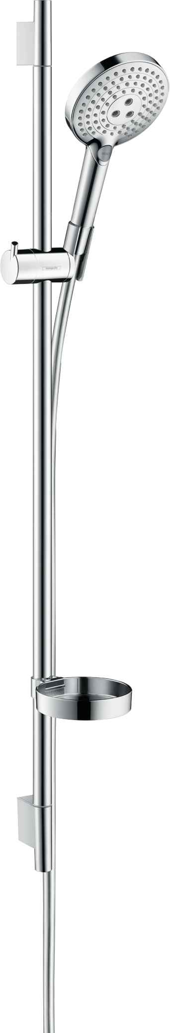 Hansgrohe Raindance Select S120 douchestang met douchekop 12cm 3 straalfuncties glanzend chroom