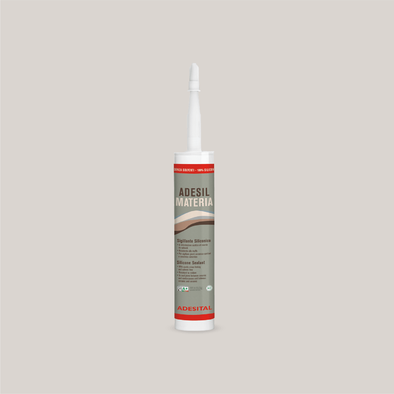 Adesital Adesil Materia siliconenkit 310 ml Grigio Perla