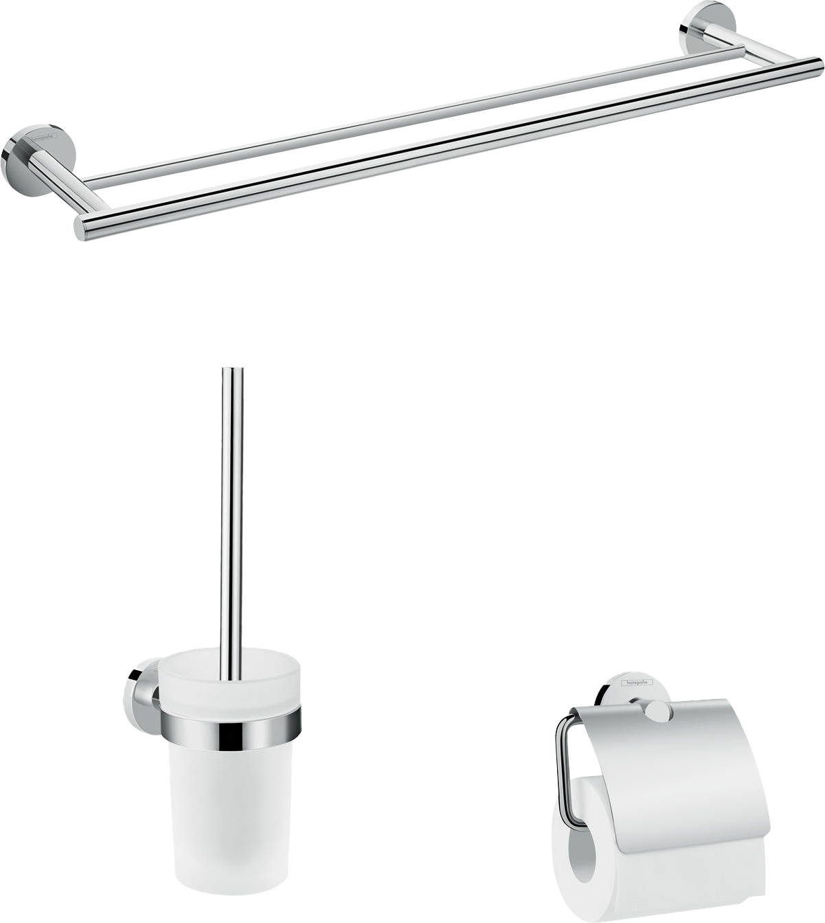 Hansgrohe Logis WC-Accessoires-Set chrom glänzend